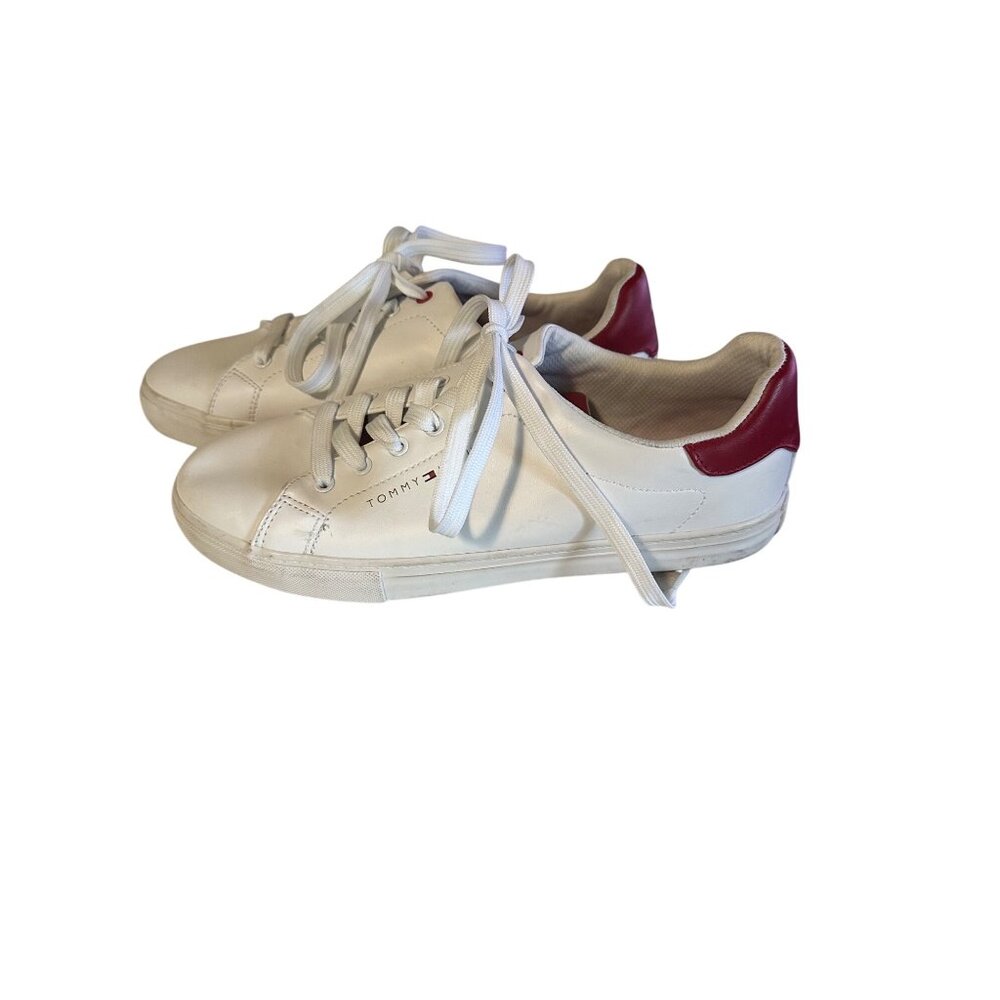 Tommy Hilfiger white and red size 9.5 M sneakers